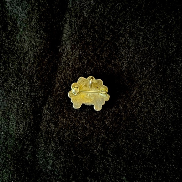 Zuni, Sterling, silver surface pin - Picture 3 of 6